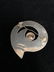 Vintage Sterling Silver W Rhinestone Brooch Pin - 4