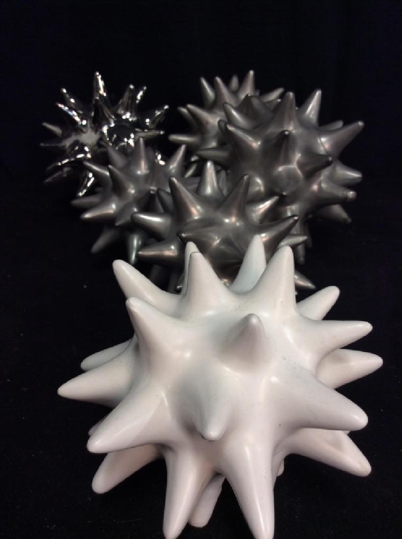 Set 6 Pointed Ceramic Home Decor Accessories (1 of 8)