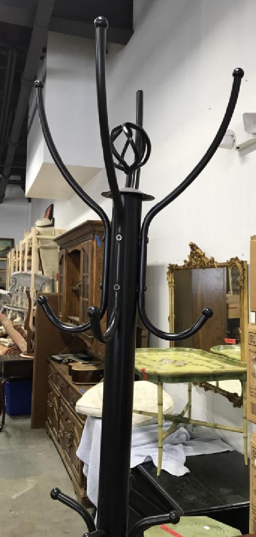 Black Metal Standing Coat Rack Hat Rack (1 of 6)