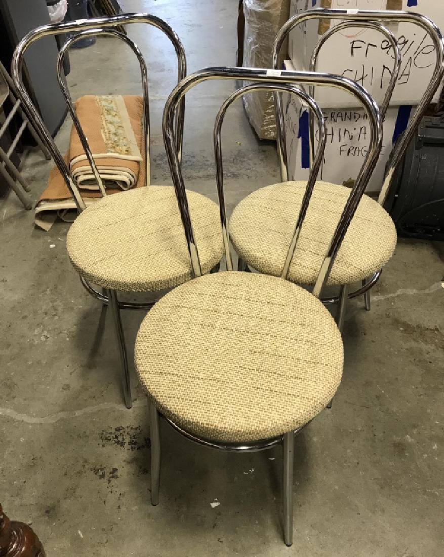 Set 3 Retro Chrome Side chairs (1 of 9)