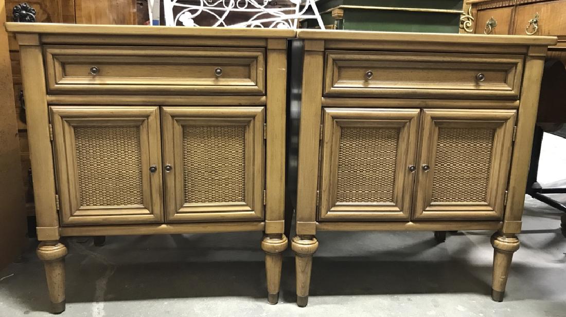 Pair WHITE FURNITURE CO. Wooden End Tables (1 of 10)