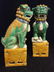 Pair Vintage/Antique Pair Asian Ceramic Foo Dogs - 3