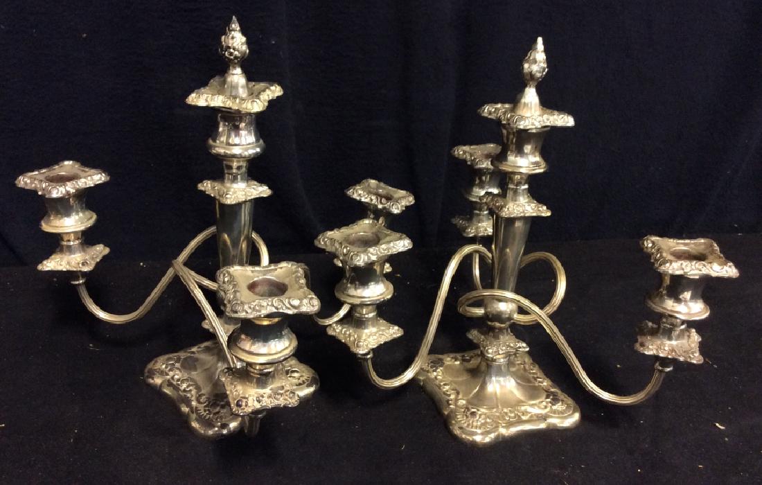 Pair Vintage 3 or 4 Arm Candelabras (1 of 7)