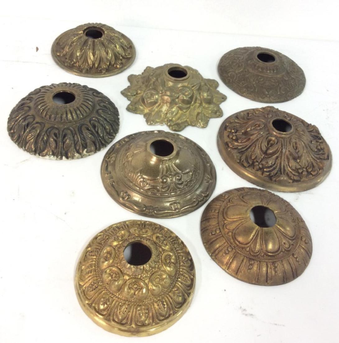 Brass Toned Metal Wall Decor Plaques (1 of 4)