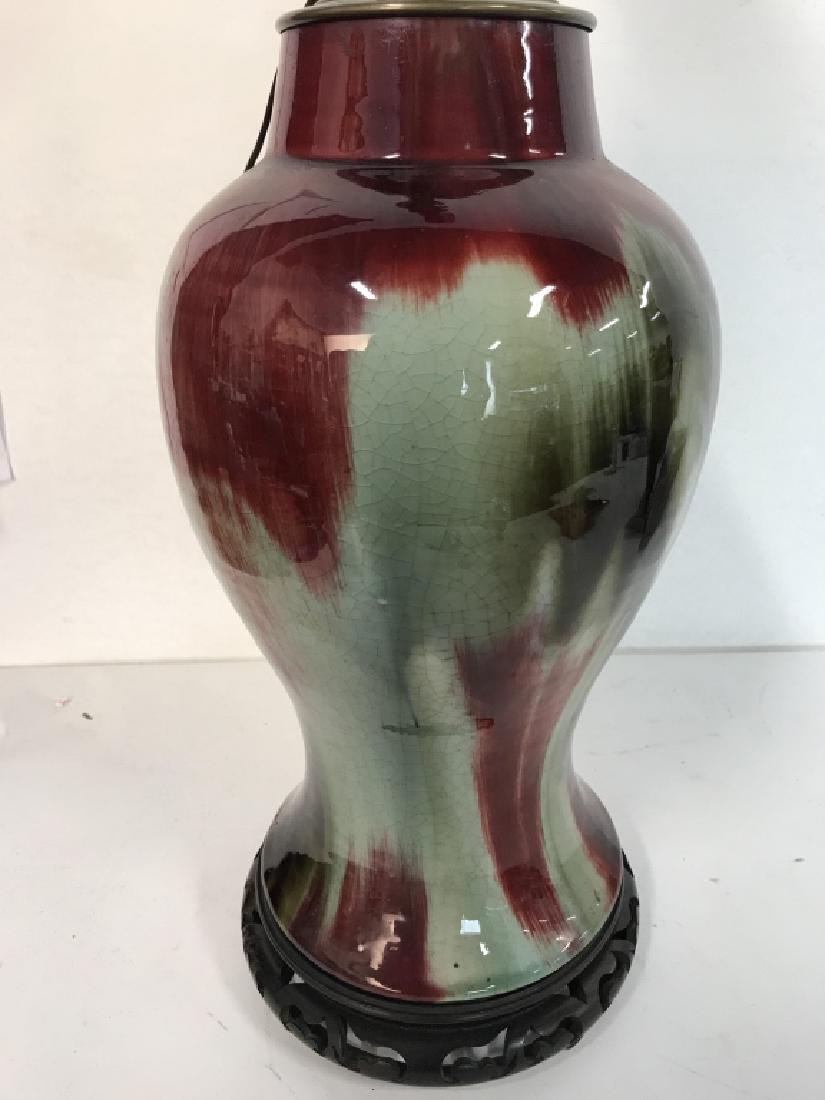 Multi Toned Ceramic Porcelain Lamp (1 of 6)