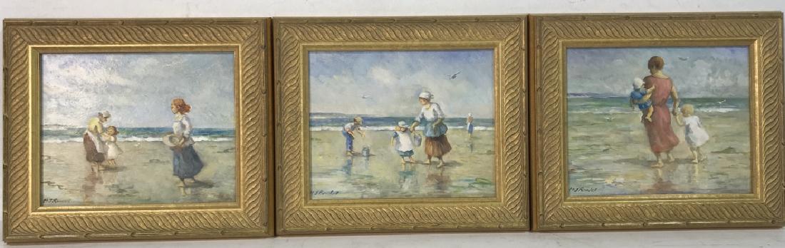 Lot 3 Signed Framed Paintings On Board (1 of 8)