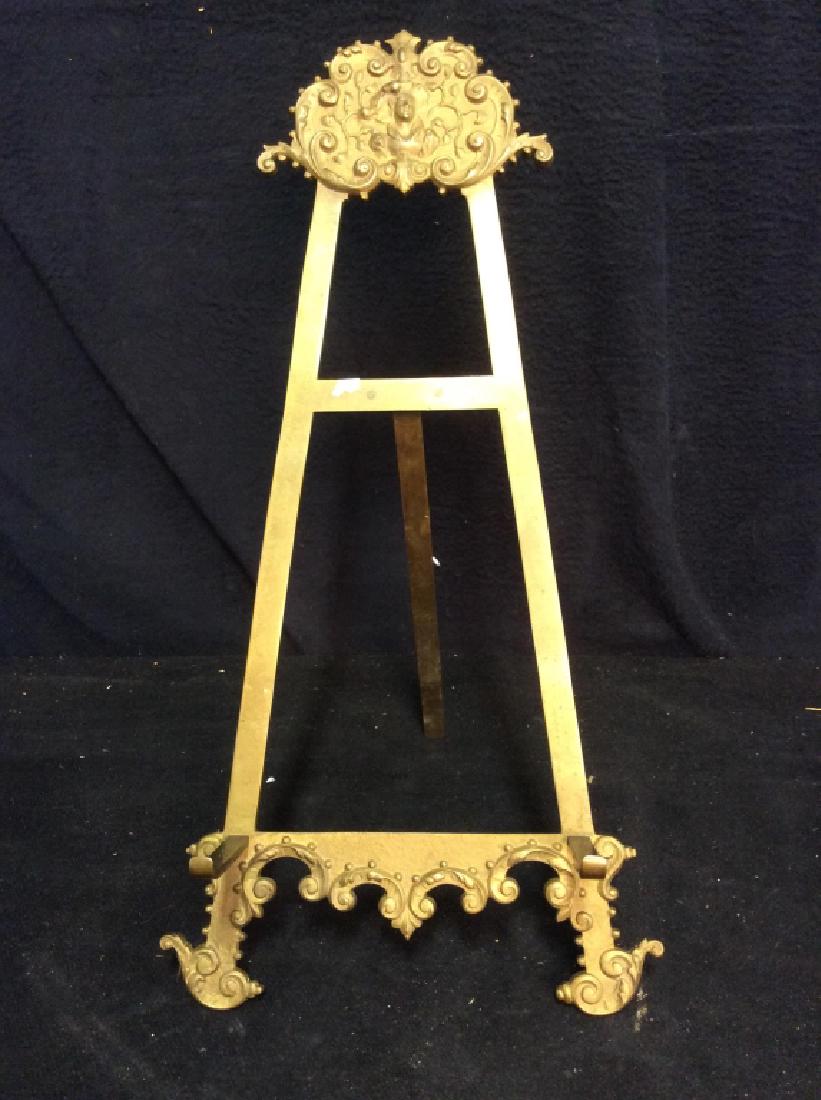 Vintage Brass Easel Display Stand (1 of 9)