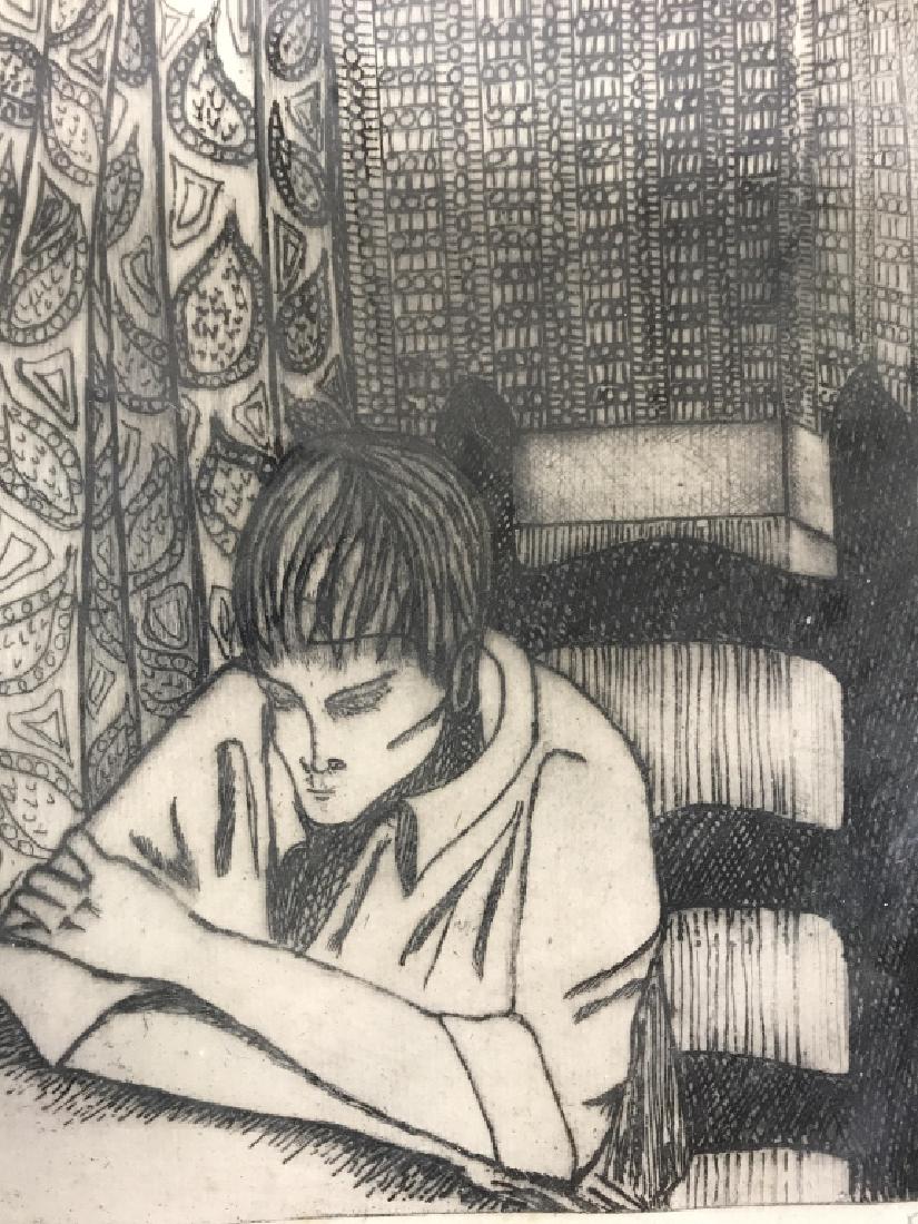 Artist Proof Signed Brooding Figural Lithograph (1 of 9)