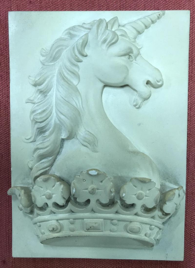 Framed Porcelain Unicorn Relief (1 of 7)