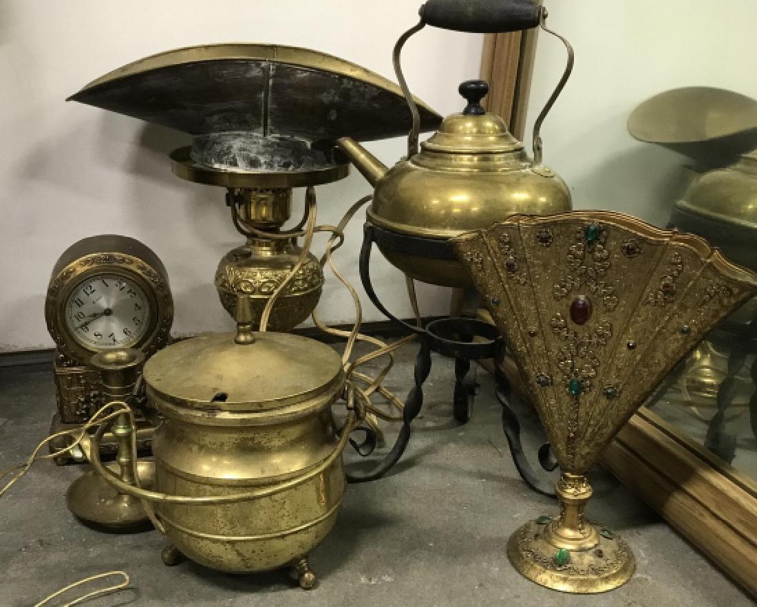 Group Lot Vintage Brass Desk Collectibles (1 of 12)