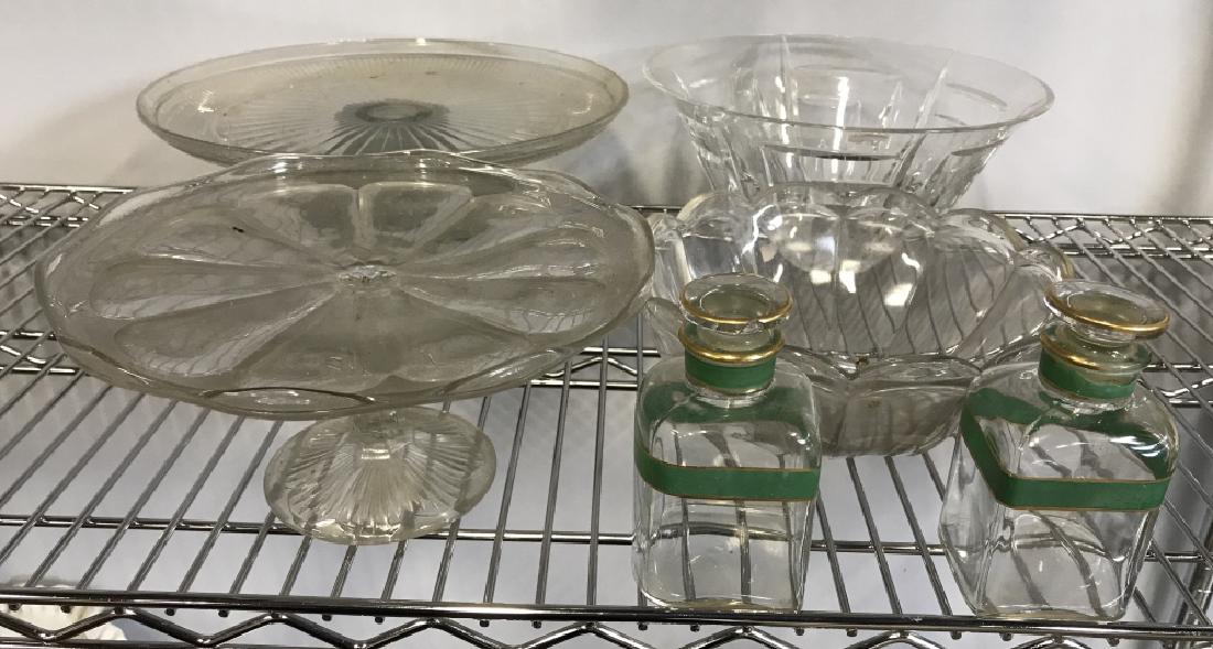 Lot 6 Assorted  Vintage Glass Lot (1 of 6)