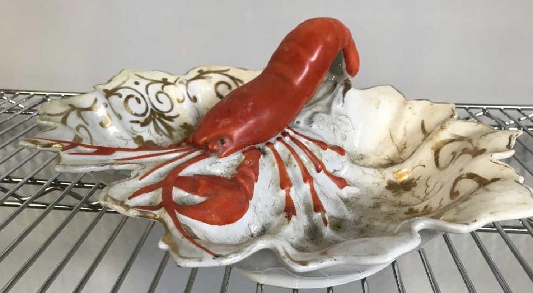 German Porcelain Lobster Form Serving Platter (1 of 11)