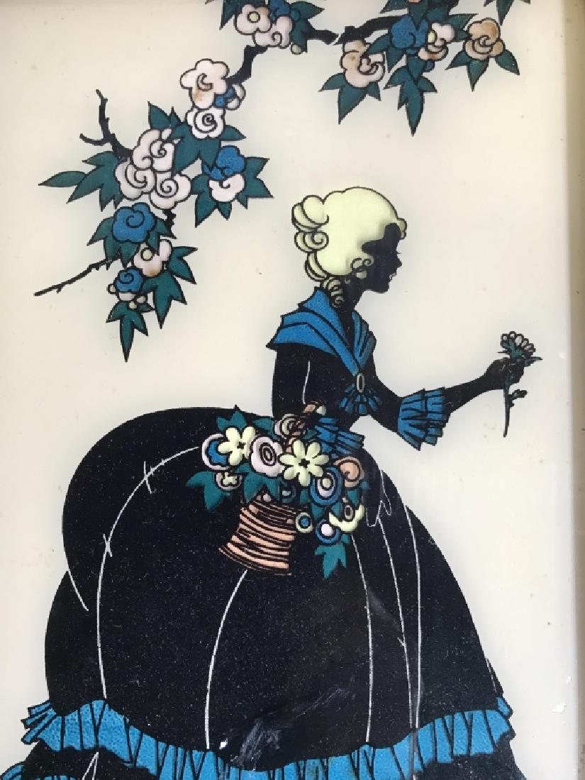 Smith Frederick Signed Silhouette on Glass (1 of 4)