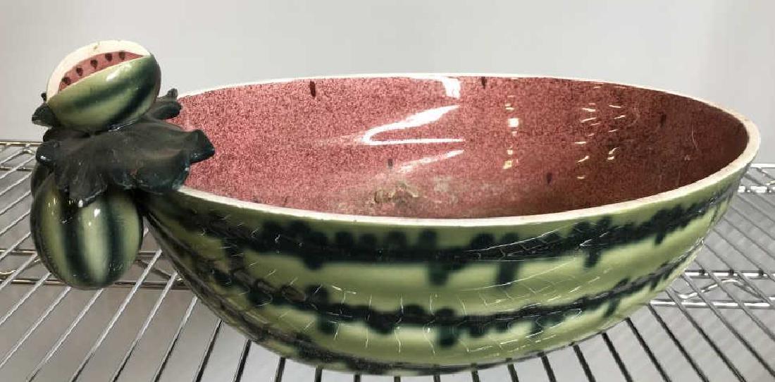 Vintage Ceramic Watermelon Form Bowl (1 of 7)