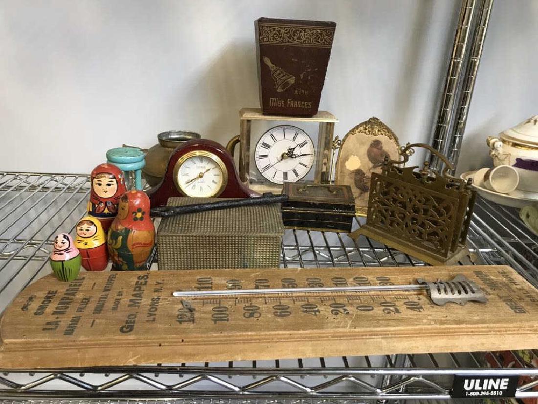 Vintage Brass Wood, Metal Desk Top Collectibles (1 of 10)