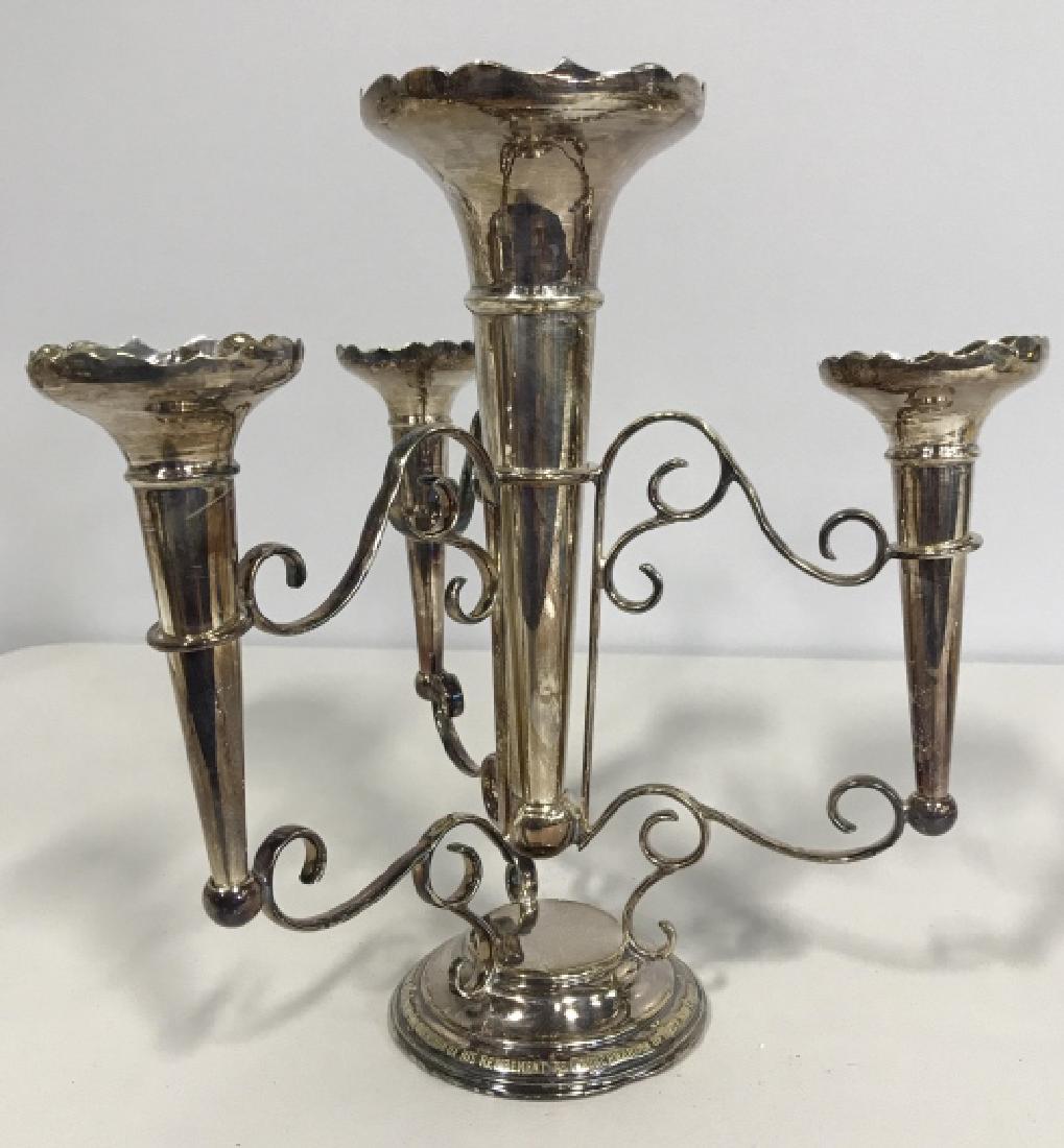 Silver Plate Epergne Centerpiece Vase (1 of 12)