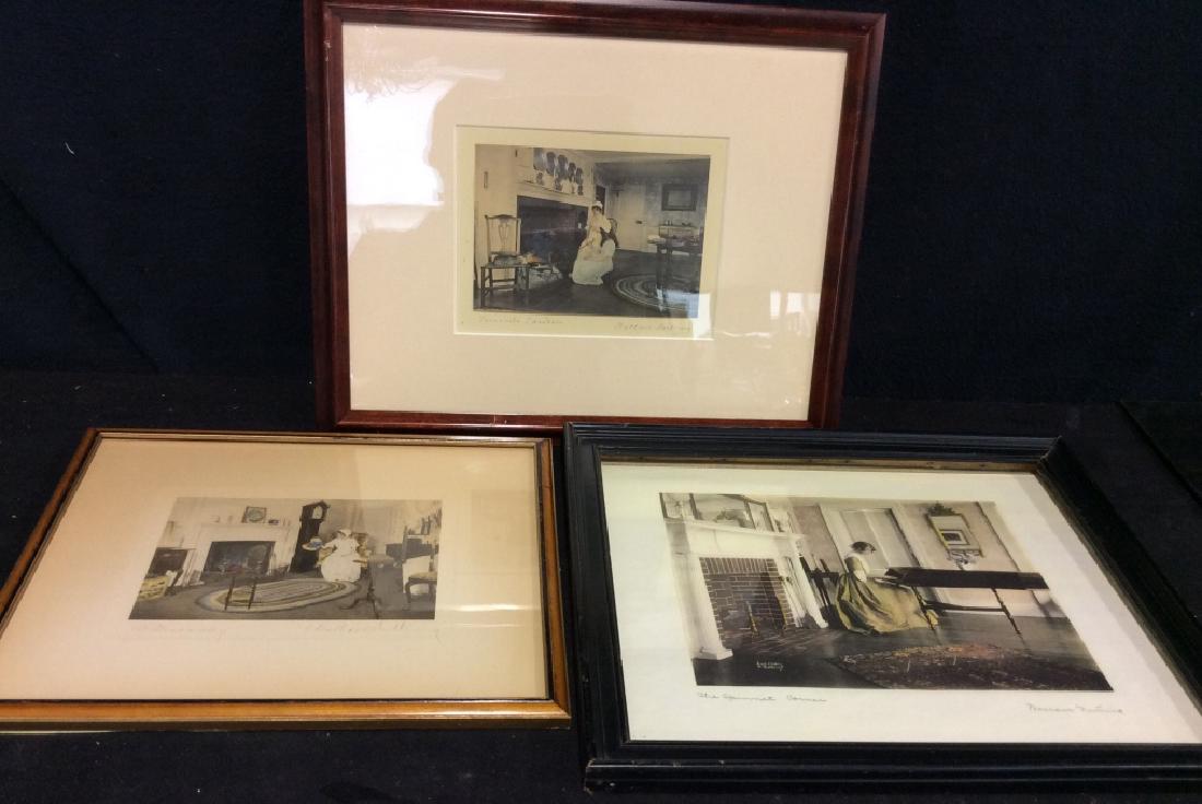 Set3Antique Wallace Nutting Hand Colored Prints (1 of 8)