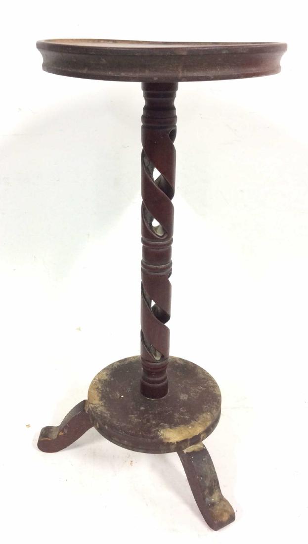 Pedestal Base Plant Stand Side Table (1 of 6)