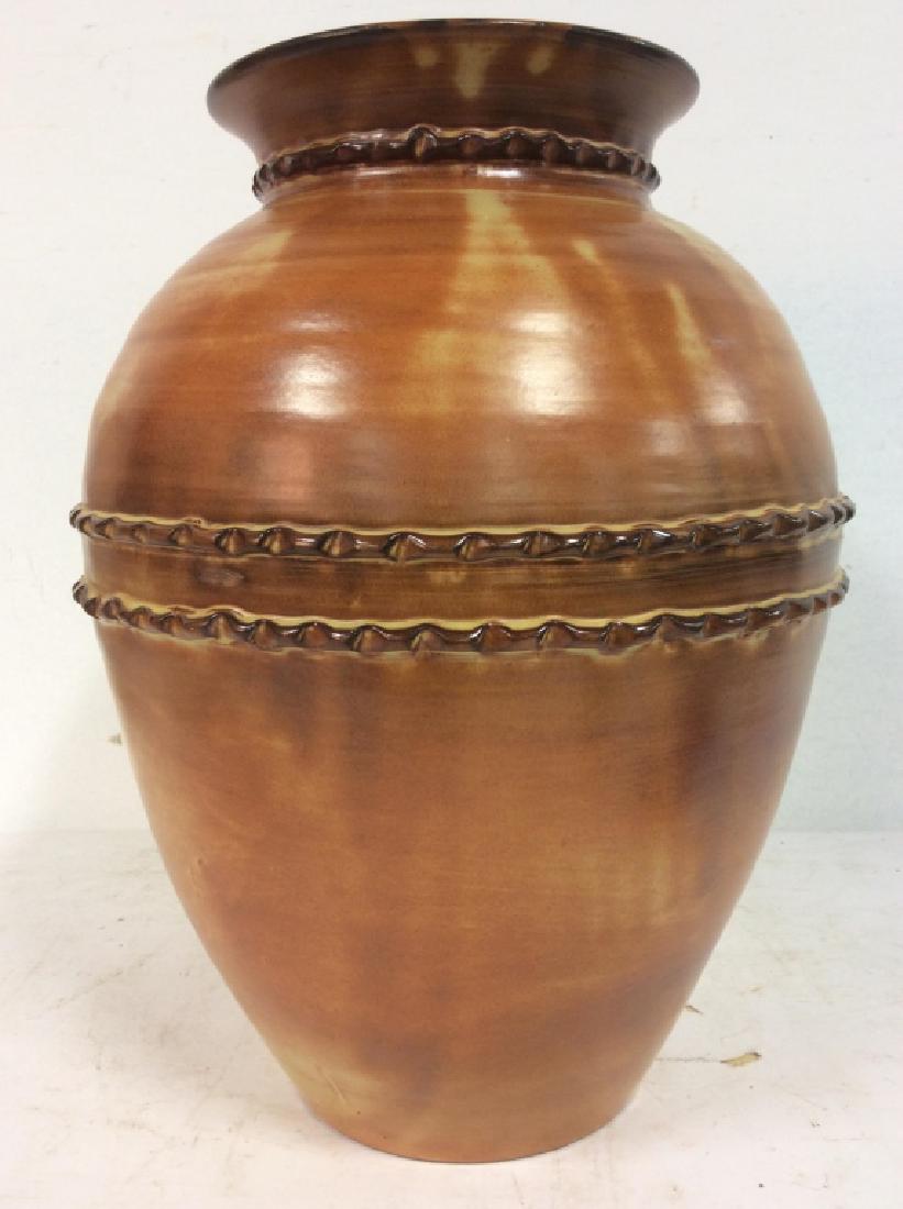 Orange Toned Italian Ceramic Vase (1 of 6)