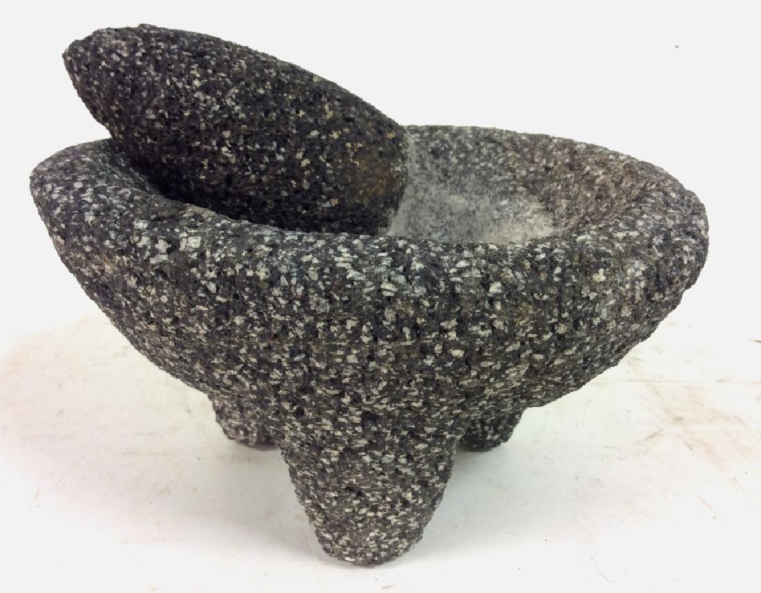Lot 2 Stone Mortar & Pestle (1 of 5)