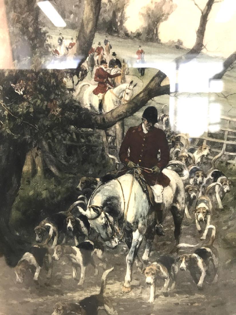 Lot 2 Framed Fox Hunt Prints (1 of 6)