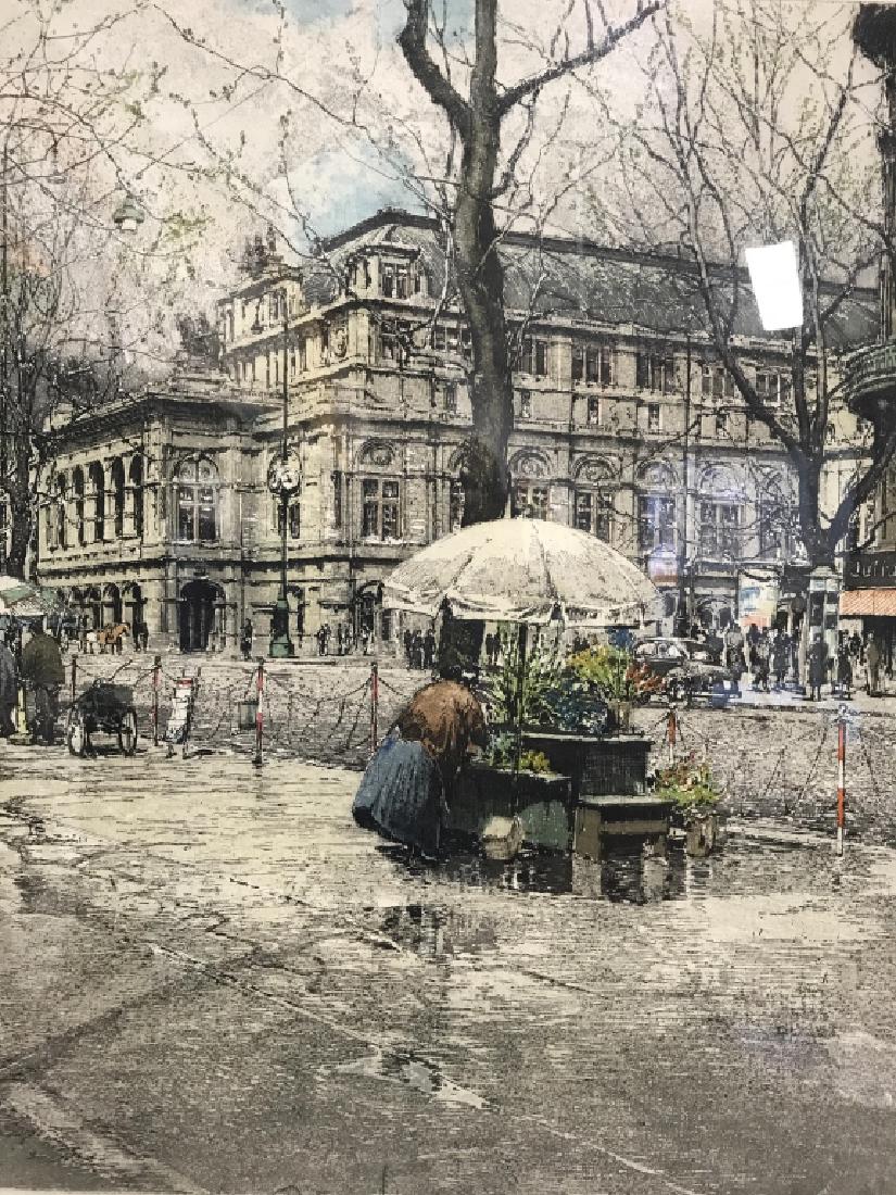 Signed Framed Lithograph Of City (1 of 8)