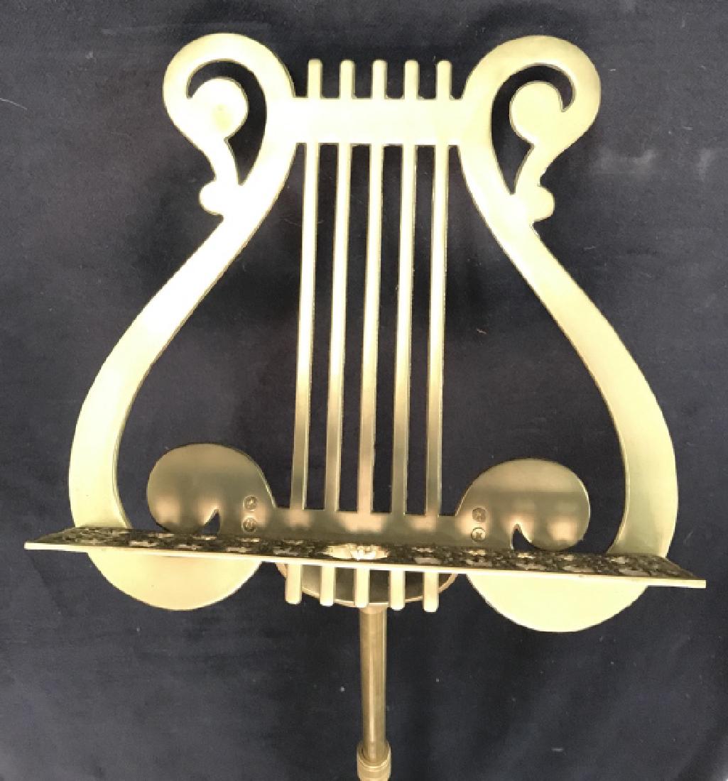 Gold Toned Brass Music Stand (1 of 5)