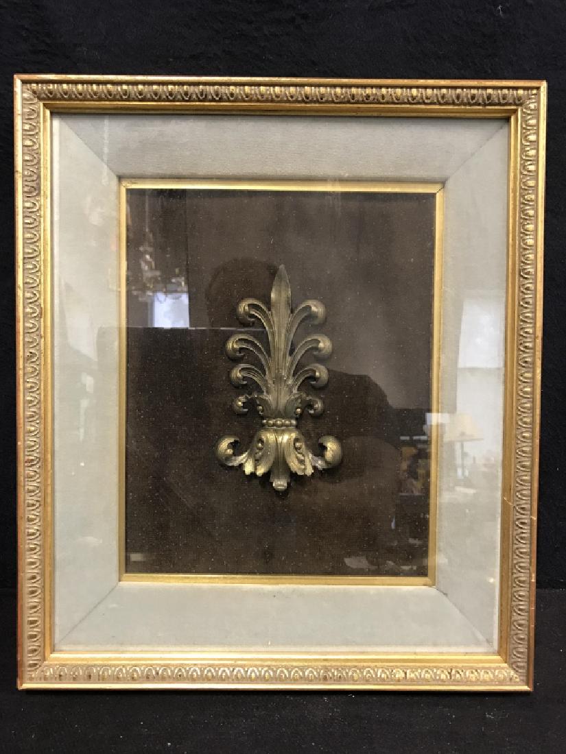 Framed Fluer De Lis Shaped Object (1 of 5)