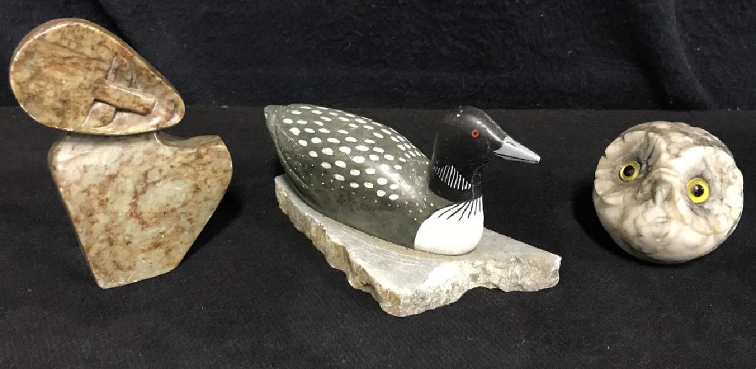 Lot 3 Stone Tabletop Accessories (1 of 6)