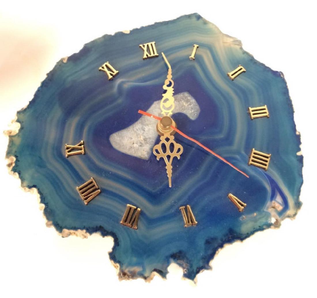 Sliced Quartz Geode Wall Clock (1 of 8)
