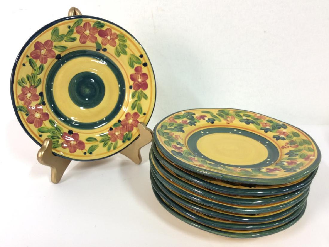 SET 8 FLEUR DE PROVANCE Handpainted Plates (1 of 5)
