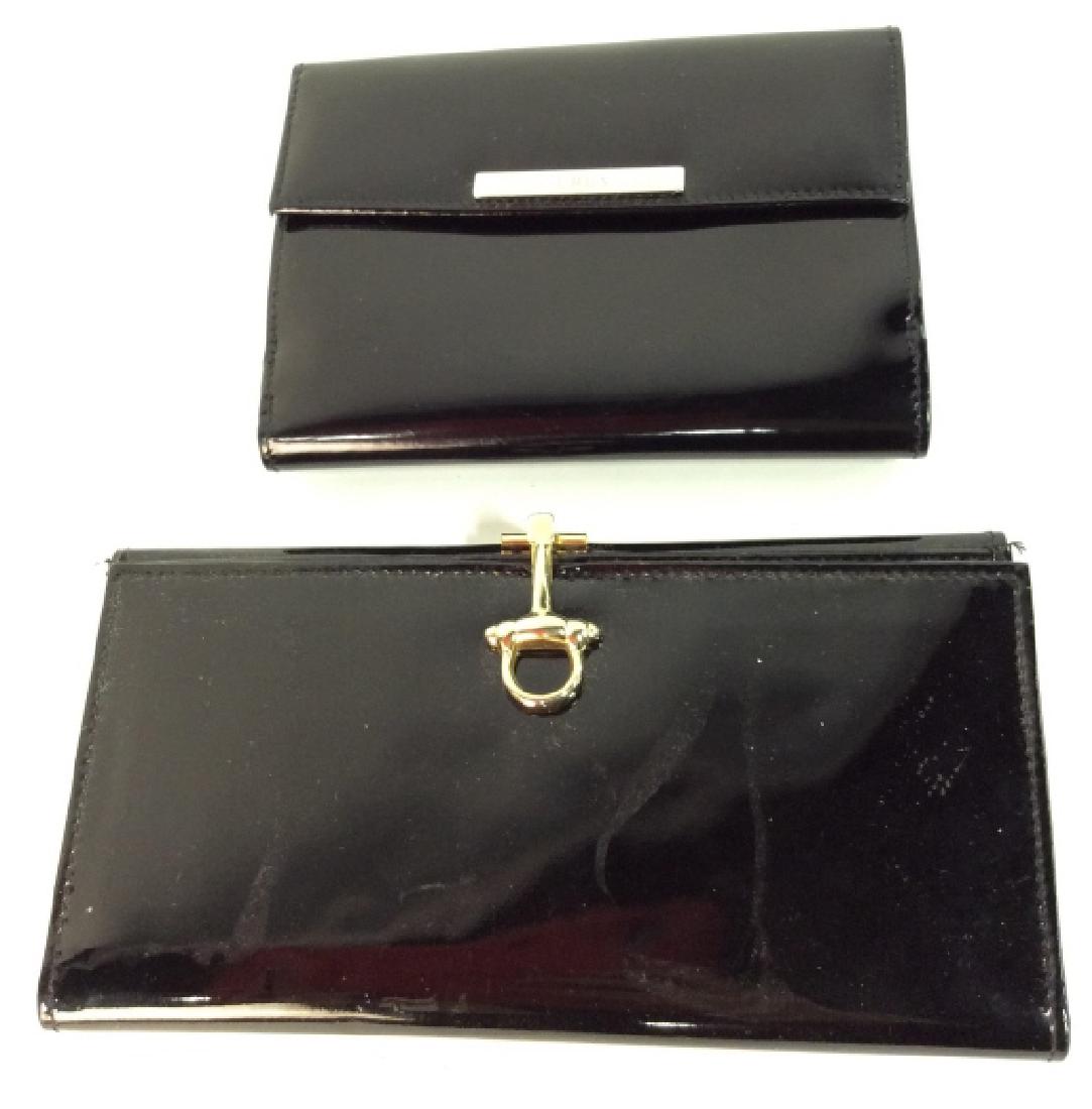 Lot 2 Designer Patent Leather Wallet Clutches (1 of 13)