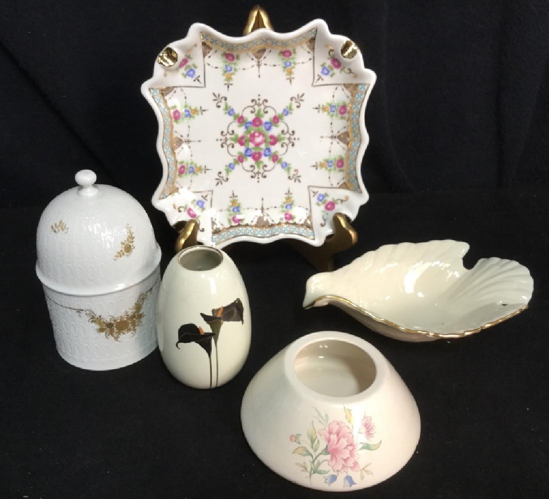 Lot 5 Assorted Porcelain Tabletop Accessories (1 of 13)