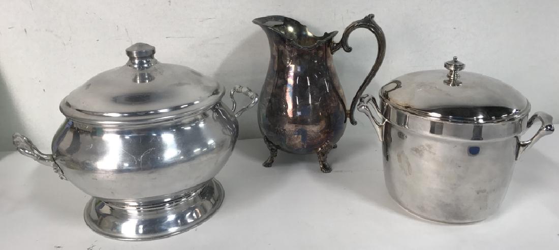 Lot 3 SP And Silver Toned Metal Serving Dishes (1 of 9)
