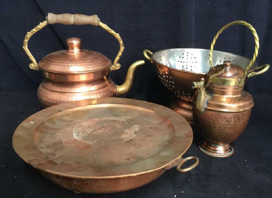Lot 4 Vintage Copper Kitchen Accessories (1 of 11)