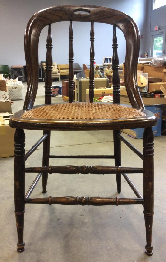Poss Antique Wooden Cane Chair (1 of 8)