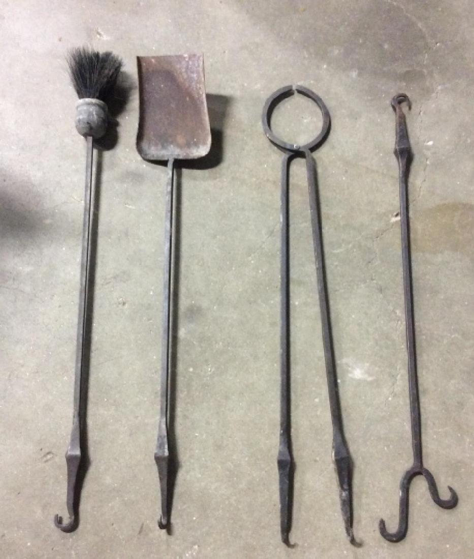 Black Toned Metal Fireplace Tools (1 of 5)