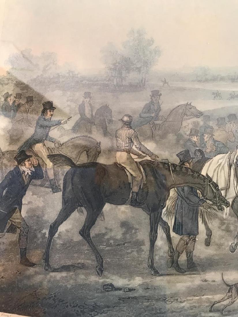 Vintage Horse Scene Etching Artwork (1 of 9)