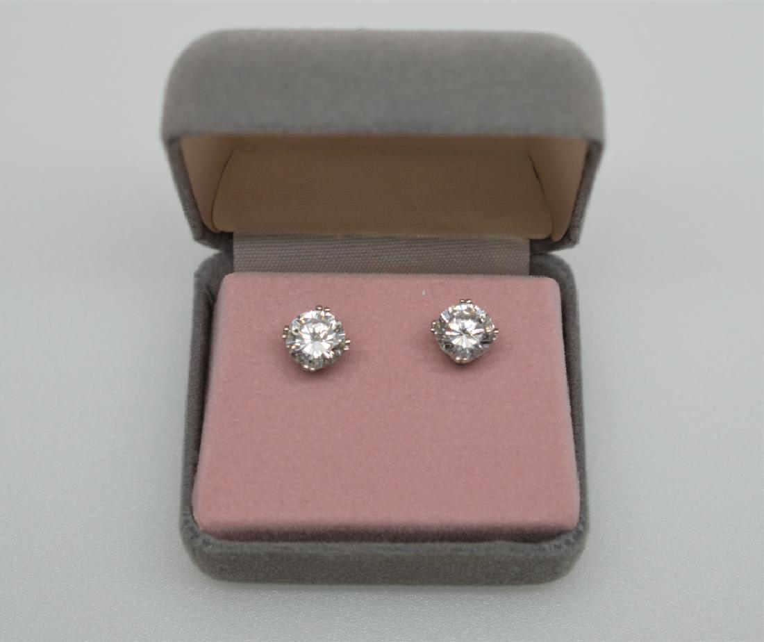 Sterling Silver & Cubic Zirconia Stud Earrings (1 of 1)
