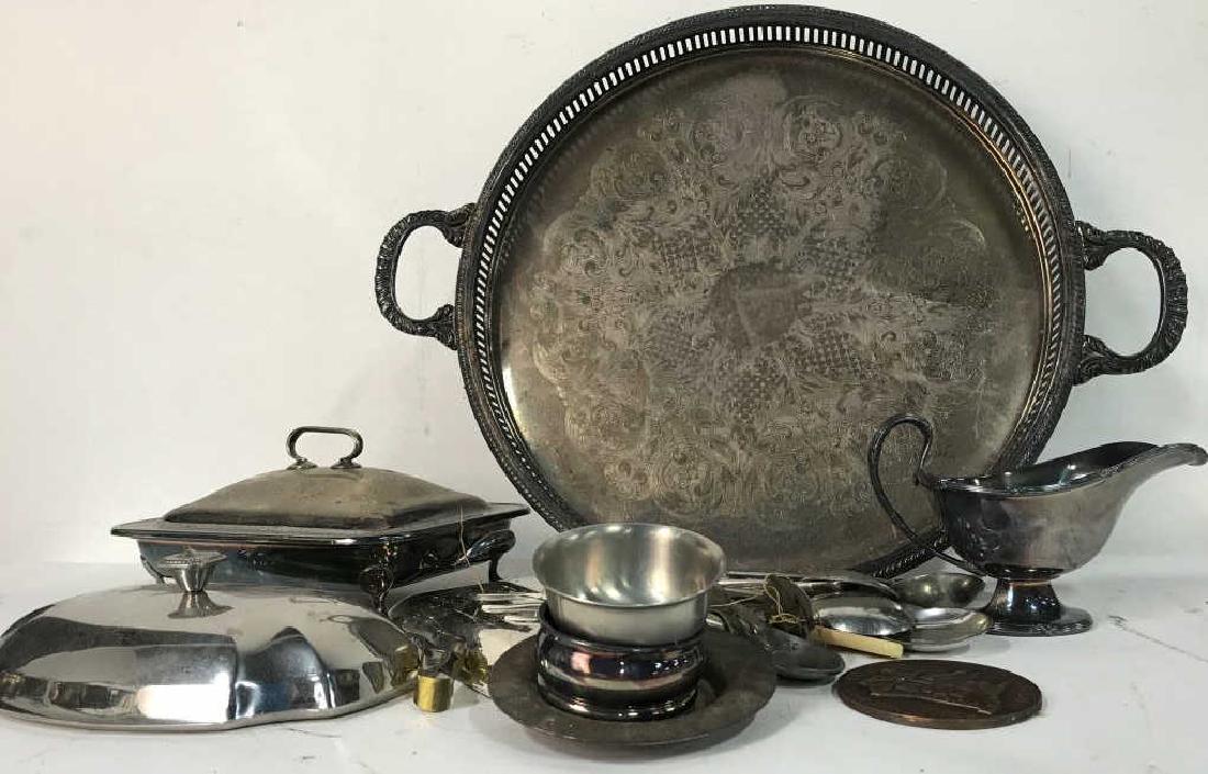 Group Lot Vintage Silver Plate Table top (1 of 9)