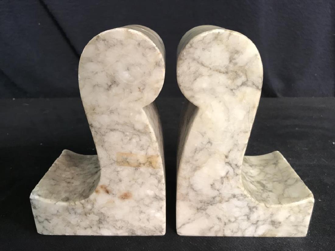 Pair Poss Marble Bookends (1 of 6)