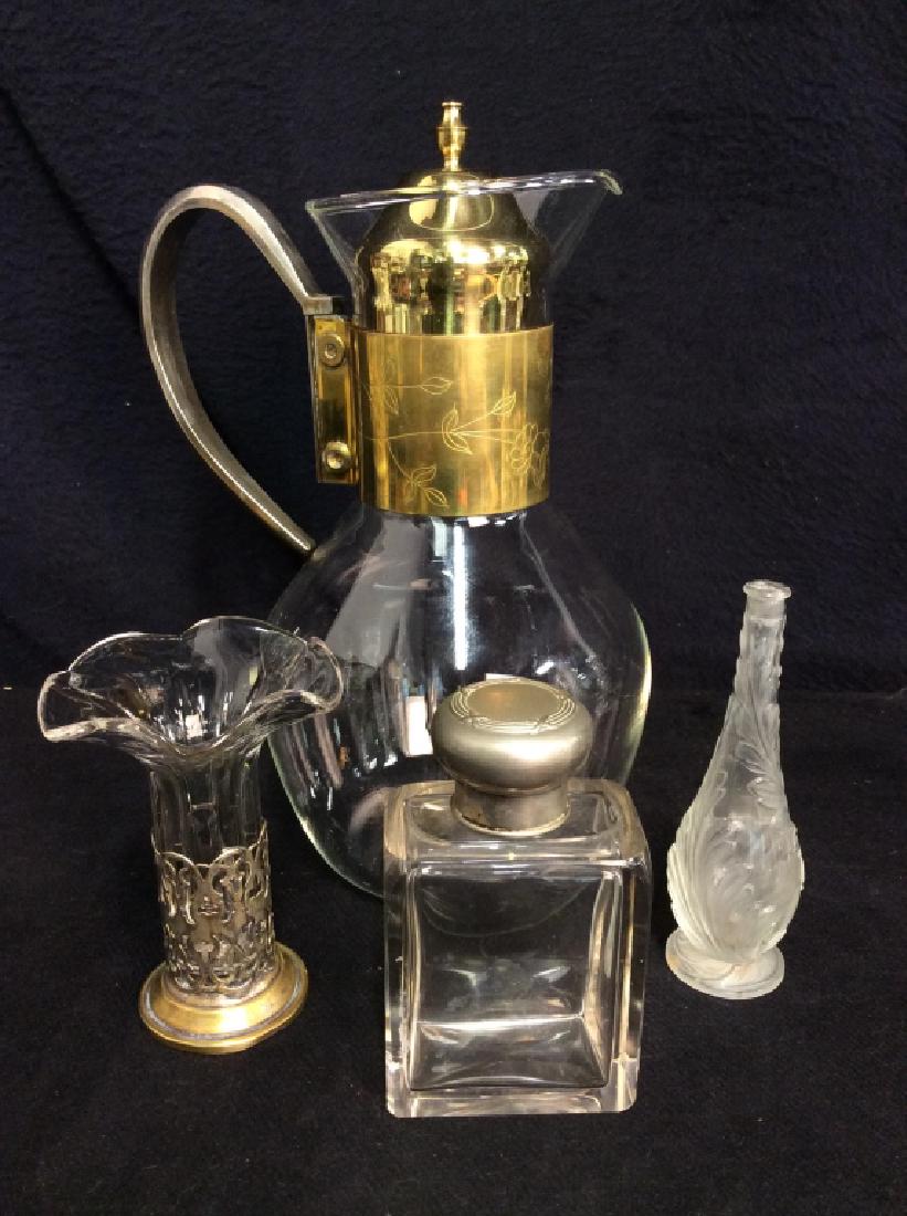 Lot 4 Vintage Glass Tabletop Accessories (1 of 12)