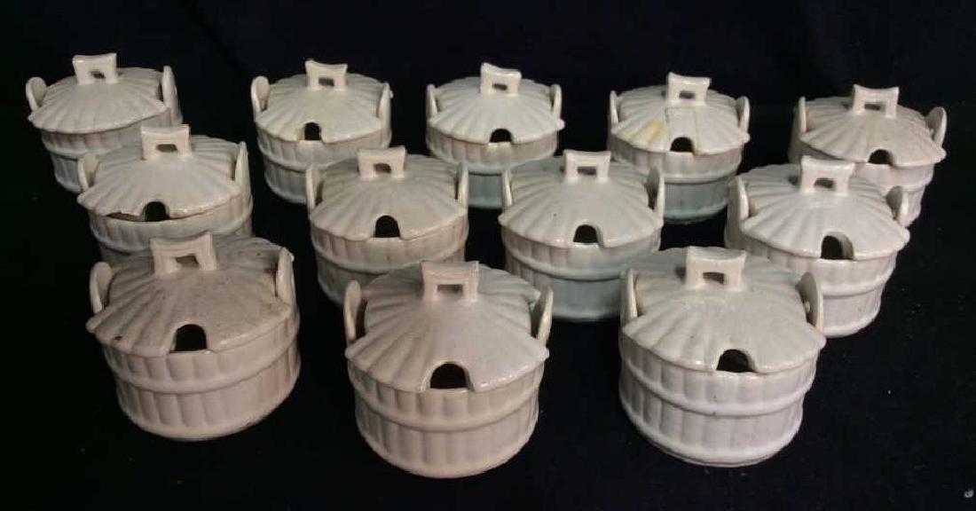 Set 12 French Porcelain Sugar Dishes (1 of 6)