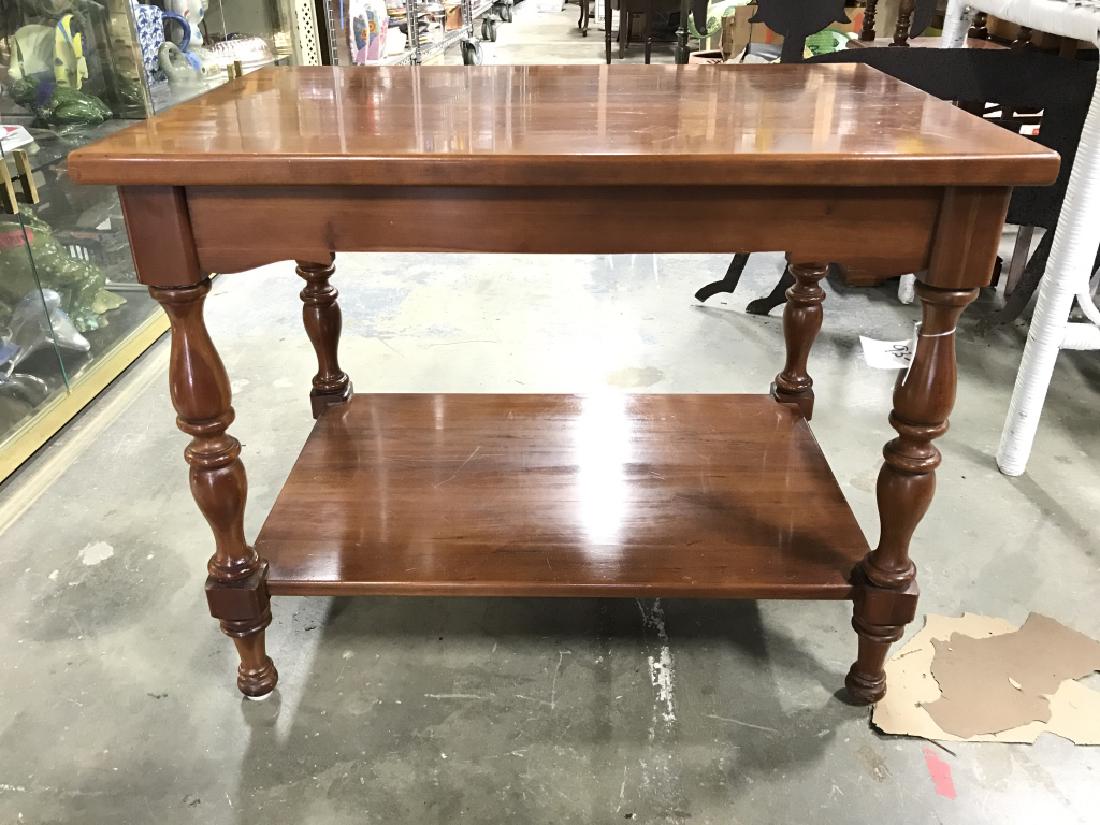 BRANDT Carved Wooden Side Table (1 of 7)