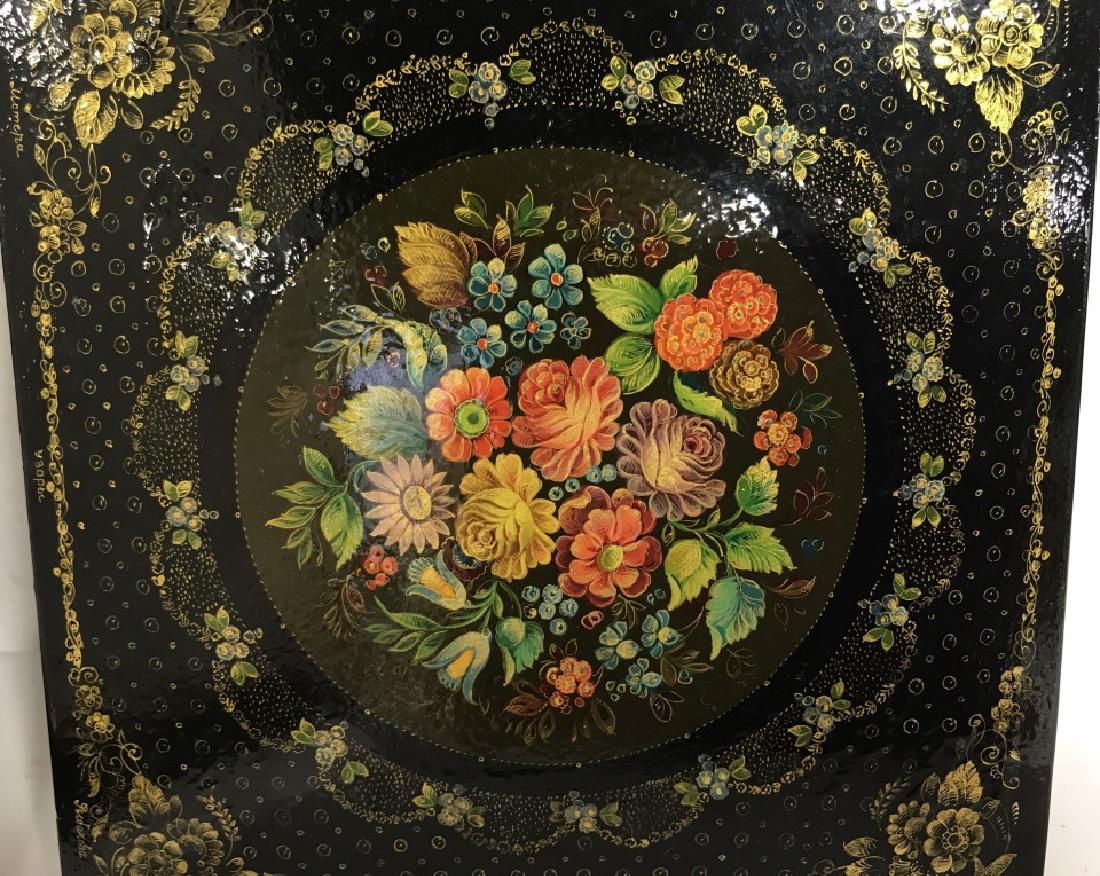 Antique Hand Painted Signed Russian Lacquered Box (1 of 11)