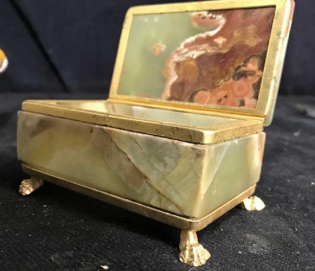 Onyx and gilded Metal Fotted Trinket Box (1 of 8)