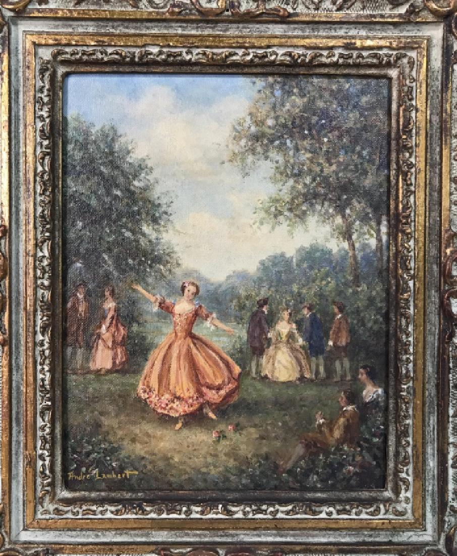 Framed Oil On Canvas By ANDRE LAMBERT (1 of 12)