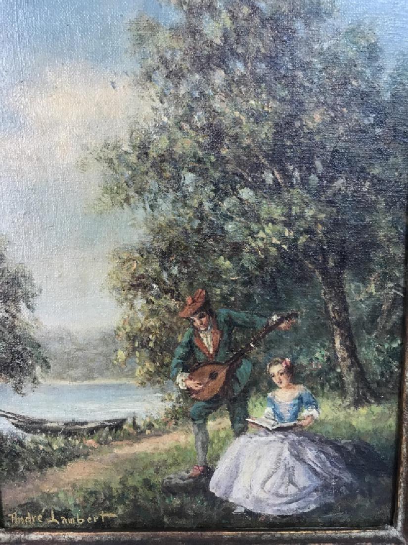 Framed Oil On Canvas By Andre Lambert (1 of 11)