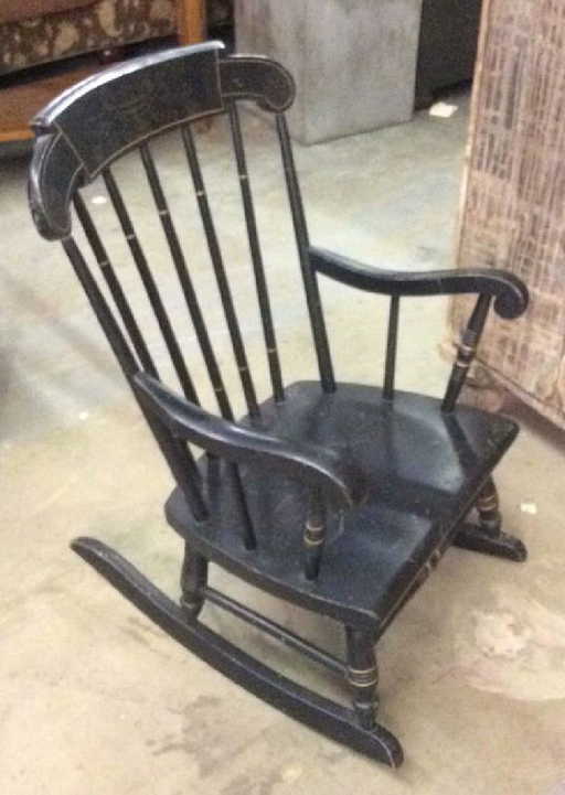 Antique Stenciled Children's Rocking Chair Antique Stenciled Children's Rocking Chair. See Sold Price - Antique Stenciled Children's Rocking Chair
