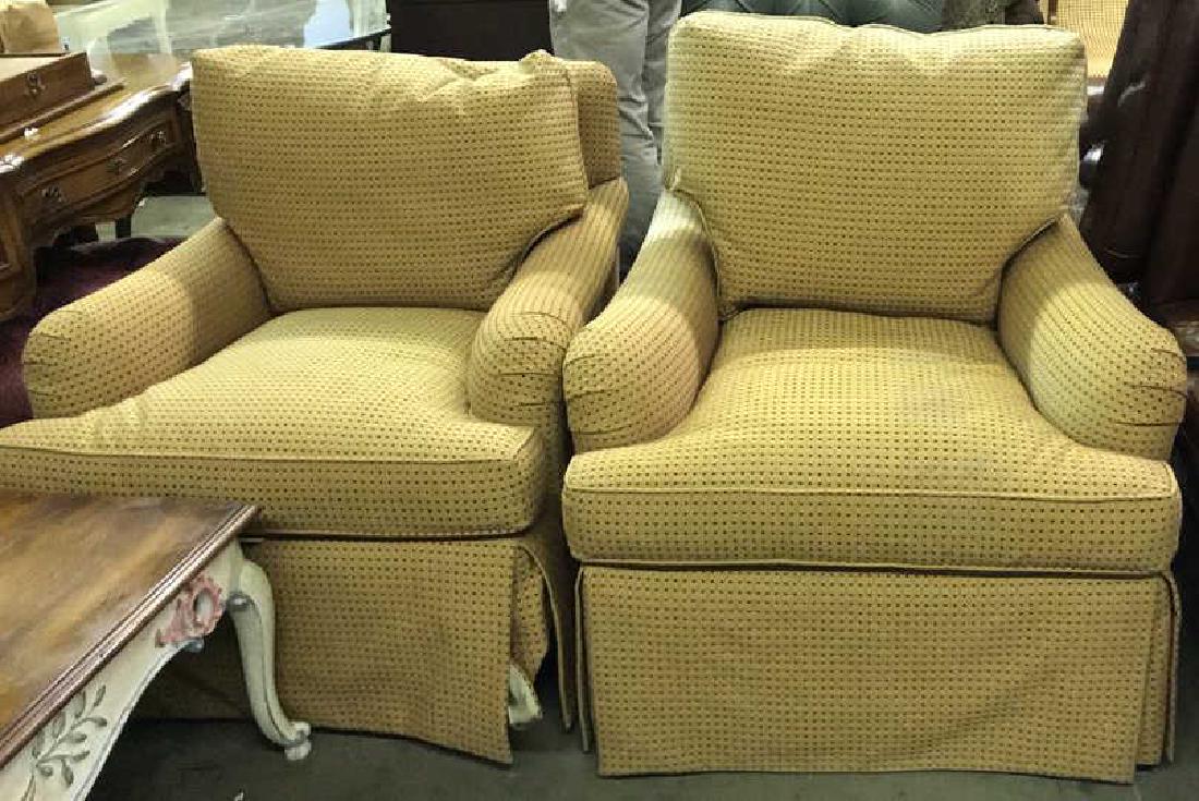 Pair  2 EJ Victor Poss Vintage Club Chairs (1 of 8)